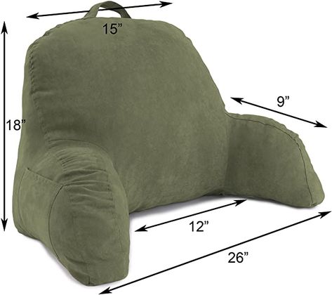 Diy Pillow Chair, Pillow With Arms, Reading Bed, Husband Pillow, Lounge Pillow, Bed Rest Pillow, Back Support Pillow, Sewing To Sell, Bed Rest