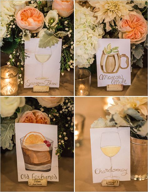 cocktail table names @weddingchicks Diy Christmas Mugs, Diy Christmas Candy, Plan Table, Diy Wedding Table, Mint And Gold, Wedding Table Names, Cute Diy Projects, Gold Bridesmaid Dresses, Diy Wedding Bouquet