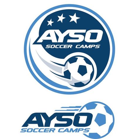 Ayso soccer camps logo | Logo design contest | 99designs Ayso Soccer, Football Logo Design, Camp Logo, Soccer Camp, Sports Design Ideas, Desain Ui, Team Logo Design, Soccer Logo, Sports Design Inspiration