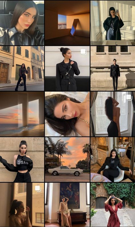 feed aesthetic inspo Sunset Feed Instagram, Earth Tone Ig Feed, Insta Feeds Idea, Korean Instagram Aesthetic Feed, Cool Instagram Feed Ideas, Insta Feed Ideas Aesthetic Vintage, Cool Insta Feed Ideas, Instagram Aesthetic Inspiration Profile, Insta Feed Ideas Aesthetic Black