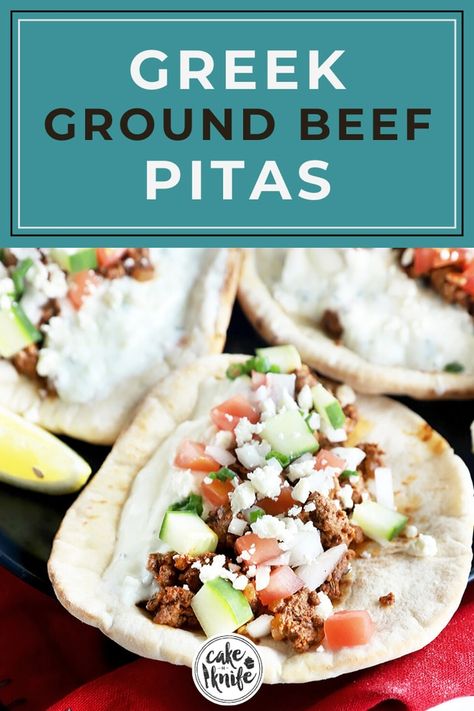 Greek Beef, Beef Gyro, Greek Gyros, Pita Recipes, Greek Dinners, Gyro Recipe, Healthy Ground Beef, Spring Dinner, Ground Beef Recipes For Dinner