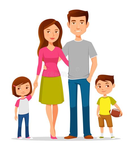 Cartoon family in colorful casual clothes. Cute cartoon family in colorful casua , #affiliate, #colorful, #family, #Cartoon, #casual, #cartoon #ad Family Picture Cartoon, Hugging Friends, Human Avatar, Family Drawing Illustration, Market Illustration, Cartoon Family, Nuclear Family, Clothes Illustration, Family Drawing