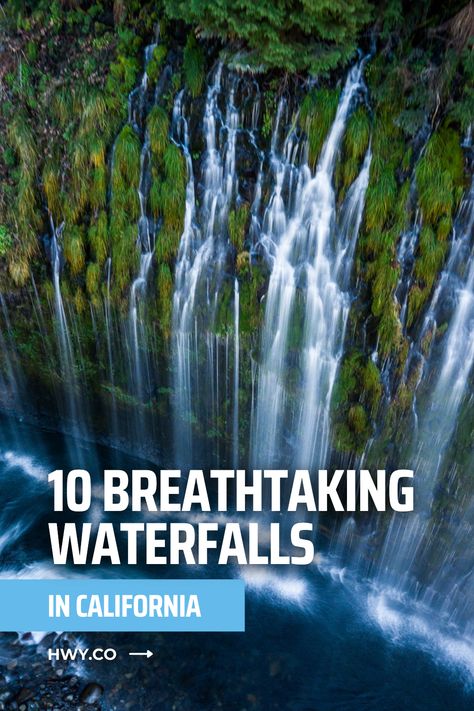 Let’s look at 10 breathtaking waterfalls in Northern California that you’ll want to put on your must-see list as you travel the West Coast. 10 Breathtaking Waterfalls You Need to See in Northern California Mossbrae Falls, California Waterfalls, Horsetail Falls, Burney Falls, Sacramento River, Lassen Volcanic National Park, Rainbow Falls, Yosemite Falls, Mammoth Lakes