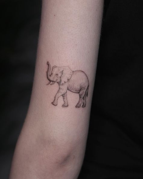 Elephant Tattoo Ideas And Elephant Tattoo Meaning | Elephant Tattoo Are You Thinking About Getting An Elephant Tattoo? Take A Look At These Inspired Designs For Fresh Ideas. Lifestyle Shaded Elephant Tattoo, Elephant Tattoo With Trunk Up, Elephant Tattoo Trunk Up, Elephant Tattoos Trunk Up, Ankle Tatoos Woman, Elephant Fine Line Tattoo, Elephant Trunk Up Tattoo, Tattoo Ideas Female Elephant, Elephant Memorial Tattoo