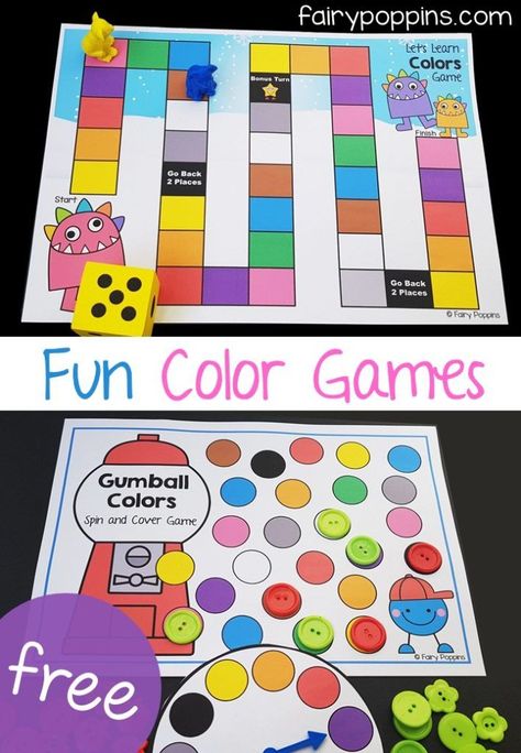 Fun Color Activities For Kids | Fairy Poppins Colours Games For Preschool, Colors Games For Preschoolers, Colour Kindergarten Activities, Teaching Colors Activities, Color Games For Kids Activities, Color Kindergarten Activities, Colours Kindergarten Activities, Colors Games For Kids, Colour Games For Preschool