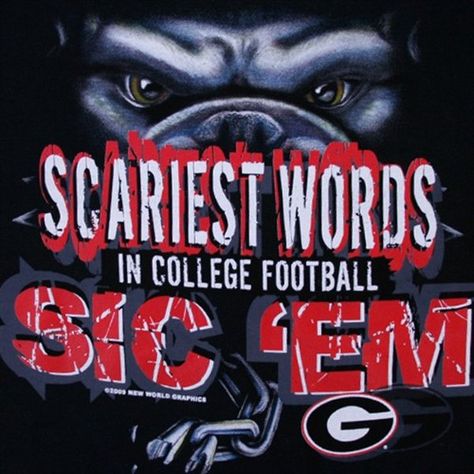 Georgia Shirts, Georgia Basketball, Georgia Bulldog Mascot, Bulldog Wallpaper, Scary Words, Atlanta Falcons Logo, Uga Football, Georgia Shirt, Peach Bowl