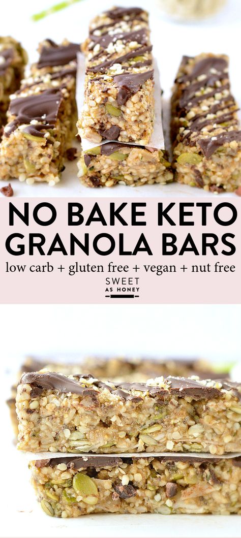 Vegan Nut Free Protein Bars, Keto No Bake Granola Bars, Keto Nut And Seed Bars, Keto Muesli Bars, No Nut Protein Bar, Hemp Seed Bars, Keto Energy Bars Recipe, Seed And Nut Bars, Keto Nut Bars