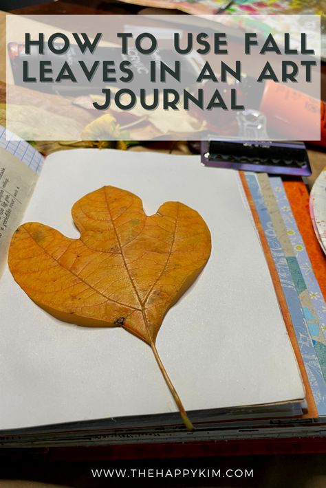 Inspiration and techniques to keep those fall leaves in an art journal or junk journal. This step-by-step method is easy for beginners to art journaling or kids crafts. This idea will give your fall art journal pages an awesome look paired with any mixed media or autumn journaling prompts. #artjournaling #fallleafcrafts #artjournalingforbeginners Autumn Art Journal Pages, Thanksgiving Junk Journal Ideas, Fall Art Journal, Fall Junk Journal Pages, Autumn Junk Journal Ideas, Fall Junk Journal Ideas, Junk Journal Themes Ideas, Leaf Preservation, Nature Journal Ideas