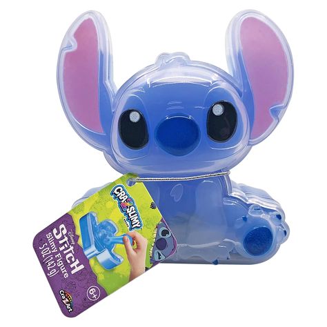 PRICES MAY VARY. Enjoy playing with super stretchy, soft, and airy blue Cra-Z-Slimy Glossy Slime that comes in a super adorable Disney Stitch figure shaped container with silver Stitch shaped confetti to mix in! Packed in the cutest Stitch-shaped container and packed with blue glossy slime, kids will love playing with their Stitch Slime toy Cra-Z-Slimy is super fun and satisfying to play with, you won’t be able to put it down. When you’re finished playing, place the slime back in the Stitch cont Christmas Toys For Boys, Birthday Party Stitch, Stitch Stuffies, Toys For Girls Kids, Stitch Stuff Toy, Stitch Slime, Stitch Toys, Slime Kids, Lilo And Stitch Toys