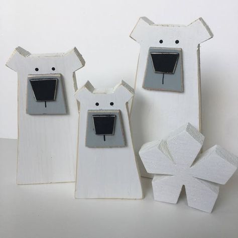 Polar Bear Christmas Decorations, Room Decor Winter, Polar Bear Family, Polar Bear Craft, Polar Bear Christmas, Bear Paintings, Bear Nursery, Bear Family, Bear Crafts