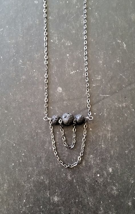 Lava Bead Jewelry, Lava Stone Jewelry, Lava Jewelry, Essential Oil Necklace, Pearl Art, Jewelry Making Business, Essential Oil Necklaces, Essential Oil Jewelry, Craft Things