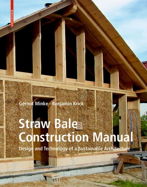 Building with straw bales is a technique pioneered a century ago in the state of Nebraska. In recent years there has been a renaissance in the use of straw as a building material largely in the American Southwest, but also in Canada, Australia, France, Holland, Germany, Austria and China. Straw is a renewable resource with excellent insulating properties. It is a cheap and easy-to-use option for self-builders, and even large-scale structures can be erected using timber framework filled with s Maison Earthship, Straw Bale Building, Straw Bale Construction, Straw Bale House, Earthship Home, Manual Design, Straw Bales, Building Costs, Straw Bale