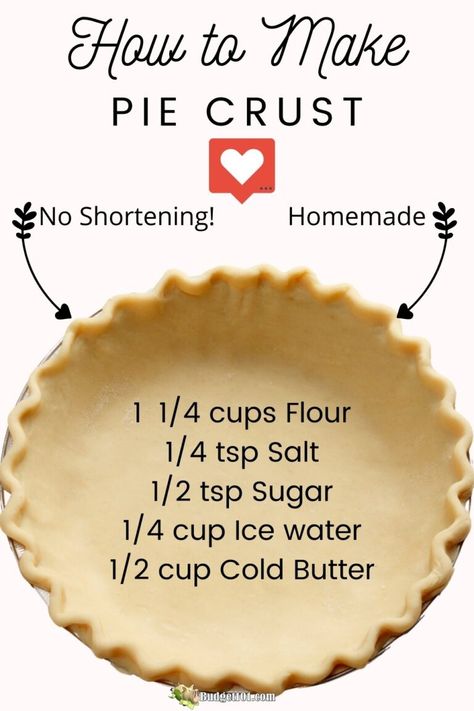 Butter Pie Crust Recipe, Resep Puff Pastry, Make Pie Crust, Butter Pie Crust, Resepi Roti, Pie Crust Recipe Easy, All Butter Pie Crust, Pie Dough Recipe, Resepi Biskut