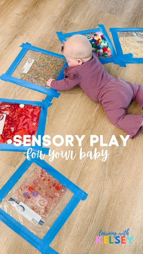 Preschool Infant Activities, Crafts For 5 Month Old, Infant Cognitive Activities Daycare, Infant Educational Activities, Table Top Sensory Activities, Infant Room Set Up, Infants Sensory Activities, Indoor Activities For Infants, Diy Newborn Activities