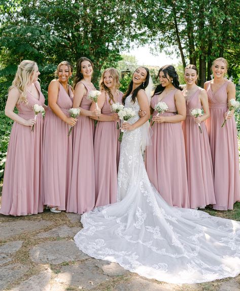 Azazie Dusty Rose, Unique Wedding Dresses, Dusty Rose Color, Pink Bridesmaid Dresses, Fashion Gallery, Wedding Dresses Unique, Custom Dresses, Unique Wedding, Dresses Wedding