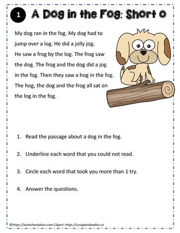 Cvc Story Short Vowels, Short O Sound, Math Lesson Plans Elementary, Decodable Passages, Third Grade Sight Words, 1st Grade Reading Worksheets, 1st Grade Reading, Short Reading Passage, Short Vowel Worksheets