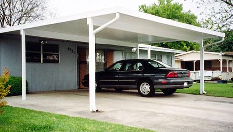 Constructed to be affordable, maintenance free, attractive and custom fit to your home or business covering your patio, carport or deck. Carport Addition, Cantilever Carport, Aluminum Carport, Modern Carport, Carport Patio, Carport Plans, Carport Canopy, Metal Carports, Car Canopy