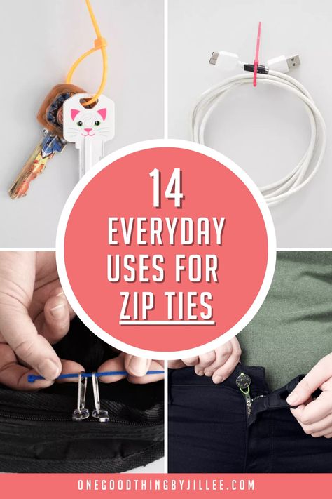 You may not think about zip ties as a household item or necessity, but these 14 clever hacks might just change your mind. Zip Tie Hacks, Diy Key Ring, Hack My Life, Diy Key, Clever Hacks, Simple Life Hacks, Zip Ties, Packing Tips For Travel, Fun Challenges