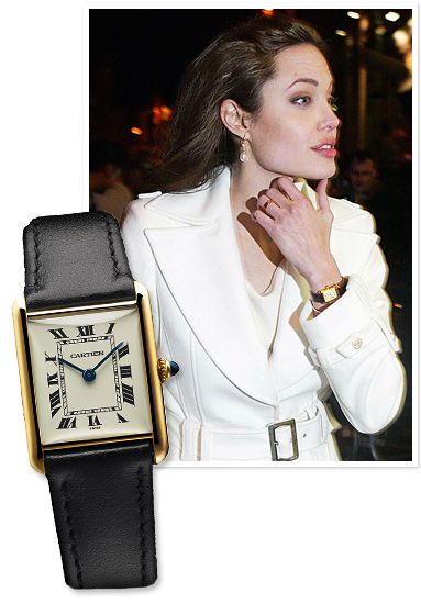 Angelina looks great in her Cartier Tank, and so will you! http://www.grayandsons.com/product/20500/64 Cartier Watches Women, Cartier Tank Solo, Tank Watch, Vintage Watches Women, Cartier Panthere, Luxury Watch Brands, Cartier Santos, Cartier Tank, Cartier Watch