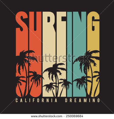 Surf Vintage, Graphisches Design, Surf Poster, Retro Surf, 강아지 그림, Surf Design, California Surf, Vintage Surf, California Dreaming