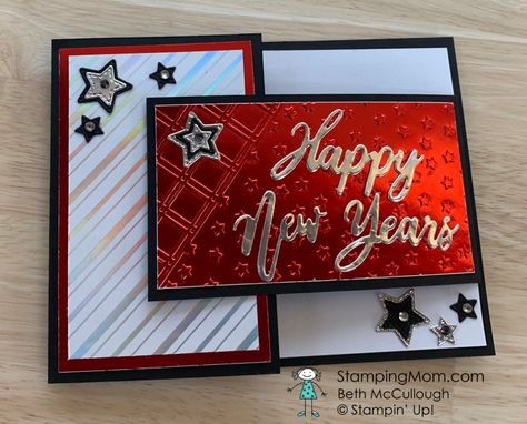 Diy New Years Cards, New Year Card Design Handmade, New Years Cards Ideas, New Years Cards Handmade, Happy New Year Cards Handmade, New Years Eve Cards, New Year Cards Handmade, New Years Cards, New Years Card