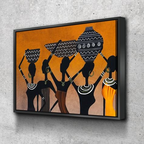 African Canvas Art, African Wall Art, Afrikaanse Kunst, Banksy Art, Art African, Abstract Wall Decor, Graffiti Wall, African American Art, African Women