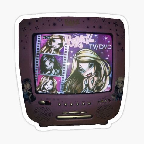 Y2k nostalgic Bratz TV. • Millions of unique designs by independent artists. Find your thing. Pop Princess Aesthetic, Y2k Things, 2000s Room, Teaching Portfolio, Purple Y2k, 2000s Baby, Mcbling 2000s, Pop Princess, Aesthetic 2000s