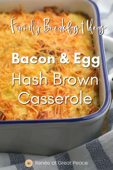 Hashbrown Breakfast Casserole Bacon, Egg Hashbrown Casserole, Egg Hashbrown, Eggs Casserole, Hash Brown Egg Casserole, Casserole Breakfast, Bacon Casserole, Delicious Breakfast Casserole, Breakfast Casserole Bacon