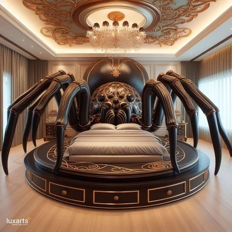 Fantasy Bed, سلالم حلزونية, Weird Beds, Creative Beds, Weird Furniture, Amazing Bedroom Designs, Beautiful Bedroom Decor, Fantasy Furniture, Unique Furniture Design