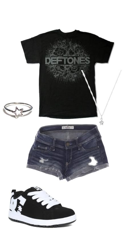 Deftones Tee, Trashy Outfits, Tara Yummy, Outfit Inspo Casual, Swaggy Outfits, Alternative Outfits, Cute Everyday Outfits, Really Cute Outfits, Teen Fashion Outfits