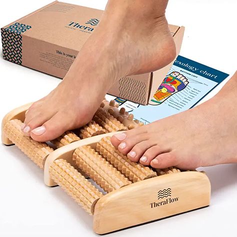 Reflexology Chart, Acupressure Massage, Foot Pain Relief, Foot Reflexology, Relaxation Gifts, Tool Gifts, Foot Health, Deep Tissue Massage, Massage Roller