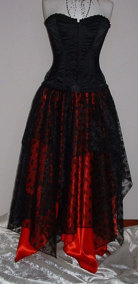 Dressy Indie Outfits Alternative Fashion, Boho Formal, Outfits Alternative, Goth Prom, Skirt Long, Indie Outfits, Red Skirts, Gothic Outfits, Goth Outfits