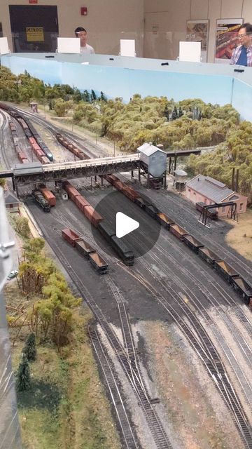 Travis on Instagram: "Cool automation on one of the model railroads at the Railroad Museum of Pennsylvania • • • • #pennsylvania #railroadmuseum #railroadmuseumofpennsylvania" Railroad History, Pennsylvania Railroad, Instagram Cool, Road Train, Rail Road, Model Train Scenery, Railroad Photos, Brush Painting, Air Brush