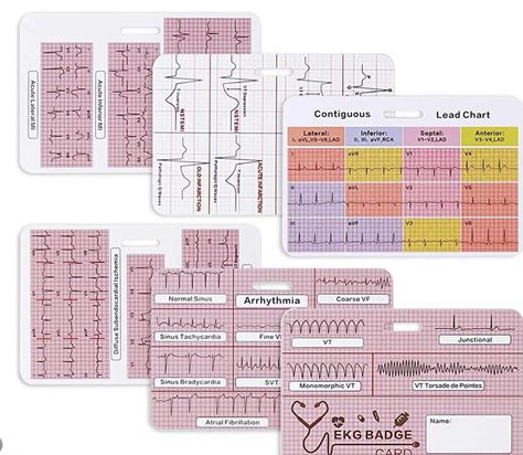 Nurse EKG Leads Badge Buddy Nursing ECG Caliper Tool Cardiac Rhythm Strips Interpretation Cheat Sheets for Badge ACLS Reference Card Ruler Medical Accessories Telemetry Reader Ekg Placement, Ekg Nursing, Nursing Clinicals, Nursing School Supplies, Nursing Cheat Sheet, Ecg Interpretation, Nursing Cheat, Ruler Measurements, Lab Values