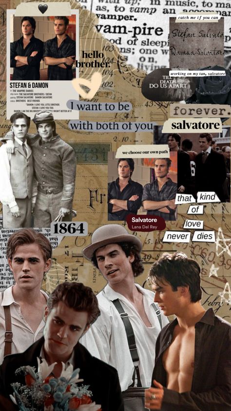 hello brother. #salvatorebrothers @samairasood Salvatore Brothers Aesthetic, Tvd Salvatore Brothers, Salvatore Brothers Wallpaper, Hello Brother Tvd, Stefan Tvd, Vampire Diaries Books, Damon And Stefan Salvatore, Tvd Quotes, Salvatore Brothers