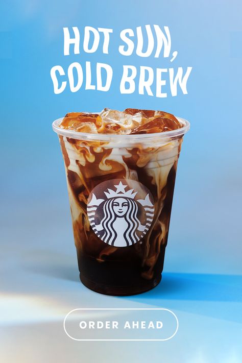 Cascading vanilla sweet cream meets our 20-hour steeped cold brew in this super-smooth pick-me-up. Enjoy our Vanilla Sweet Cream Cold Brew today Cold Brew Quotes, Vanilla Sweet Cream Cold Brew, Sweet Cream Cold Brew, Vanilla Sweet Cream, Coffee Poster Design, Cream Cold Brew, Coffee Advertising, Enjoy Your Coffee, Starbucks Drinks Recipes