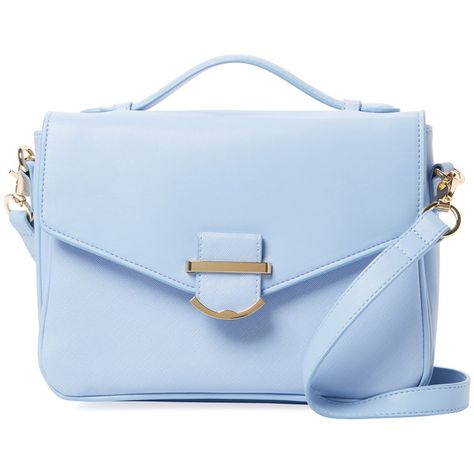 Cynthia Rowley Women's Hudson Small Crossbody - Light/Pastel Blue (260 MYR) ❤ liked on Polyvore featuring bags, handbags, shoulder bags, purses, bolsas, faux leather shoulder bag, blue purse, blue crossbody purse, handbags crossbody and crossbody purses Handbags Blue, Awesome Outfits, Faux Leather Purse, Faux Leather Handbag, Blue Handbags, Shoulder Strap Bag, Handbags Crossbody, Blue Purse, Purse Crossbody