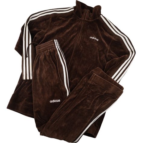 Vintage Y2k Adidas Velour Track Suit. Awesome Materials And Construction. In Excellent Condition, No Imperfections To Note. Condition: 9/10 Color: Brown Size: Small Top: 22"X30" Bottoms 28"-30"X28" Pre-Owned, May Be Subject To Tiny Imperfections. All Sales Are Final. 13039 Track Jacket Outfit Men, Velour Tracksuit Outfit, Silk Tracksuit, Tracksuit Aesthetic, Y2k Sporty, Adidas Suit, 90s Tracksuit, Y2k Tracksuit, Y2k Adidas