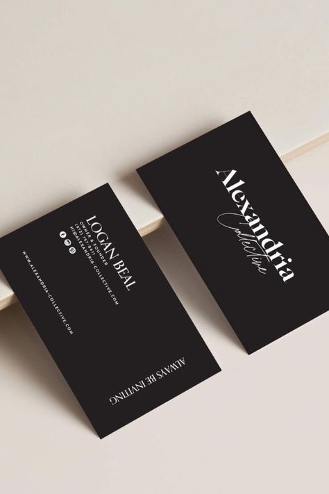 Clothing Brand Card Design, Business Card Design For Clothing, Clothing Brand Business Cards, Clothing Brand Business Card, Unusual Business Card, Cricut Clothing, Elegant Boutique, Boutique Business Cards, Long Beach Ny