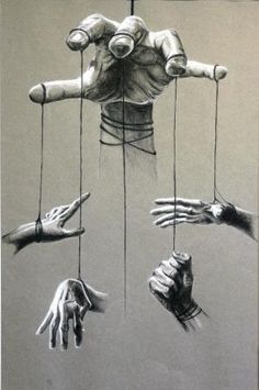 Marionette Hands by other-peoples-poetry Master Of Puppets Tattoo, Illusion Kunst, Puppet Master, Andermatt, Master Of Puppets, A Level Art, Ap Art, Hand Art, Surreal Art