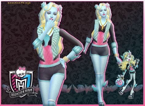 MH - Lagoona Blue Outfit Set Sims 4 Lagoona Blue, Sims 4 Cc Monsterhigh, Monster High Sims 4 Mods, Lagoona Blue Sims 4 Cc, Sims 4 Cc Monster High Clawdeen, Monster High Sims 4 Cc Patreon, Sims 4 Miraculous Cc, Sims Cc Monster High, Draculaura Sims 4 Cc