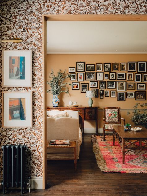 Katie Glaister's London house is a masterclass in adding personality to an interior | House & Garden Sitting Room Inspiration, Edward Bulmer, 17th Century House, Crittal Windows, Oval Room Blue, Natural Paint, 1930s House, H Design, London House