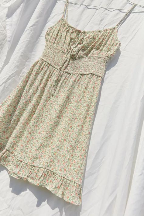 Pretty Summer Dresses, Beautiful Summer Dresses, Empire Dress, Urban Dresses, Mode Inspo, Dresses For Teens, Printed Mini Dress, Looks Vintage, Spring Summer Outfits