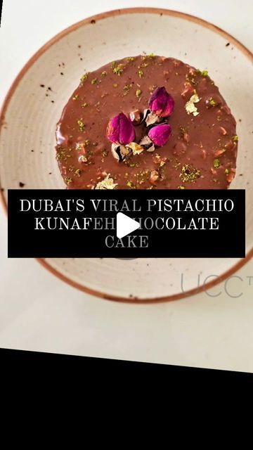 Urvi Zaveri/ 📍Vadodara  Baker on Instagram: "Dubai's VIRAL PISTACHIO kunafeh chocolate (CAKE) 😍 The Fix in Dubai has been going viral and since lots of us are a plane ride away, we’re going to make it at home and even better! Oozing with pistachio butter and crispy toasted shredded phyllo bits, this chocolate cake  is the definition of indulgence. Every single bite is so creamy but also so crispy at the same time and the taste is so reminiscent of everyone’s favorite Arab dessert! The best part is I promise it’s so easy to make. As promised sharing how I made it . If you loved it do leave a 🫰.  🍫 #DubaiFood #KunafehLove #chocolateheaven" Dubai Dessert, Viral Desserts, Pistachio Cake Recipe, Dubai Food, Pistachio Butter, Plane Ride, The Fix, Pistachio Cake, Chocolate Heaven