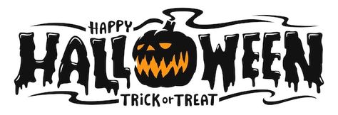 Happy halloween text banner, vector | Premium Vector #Freepik #vector #halloween-text #halloween-font #halloween-silhouette #trick-treat Halloween Cover Photos, Happy Halloween Font, Text Banner, Spooky Font, Halloween Text, Halloween Writing, Sign Fonts, Happy Halloween Signs, Halloween Letters