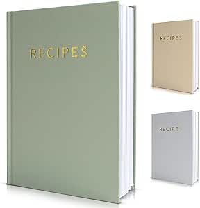 ZICOTO Aesthetic Blank Recipe Book with Waterproof Cover - The Perfect Recipe Notebook To Write In Your Own Recipes - Simplified Blank Cookbook to Organize Your Recipes Aesthetic Recipe Book, Blank Cookbook, Recipe Notebook, Recipe Book Diy, Kitchen Favorites, Recipe Holder, Recipes Book, Handwritten Recipes, Recipe Binder