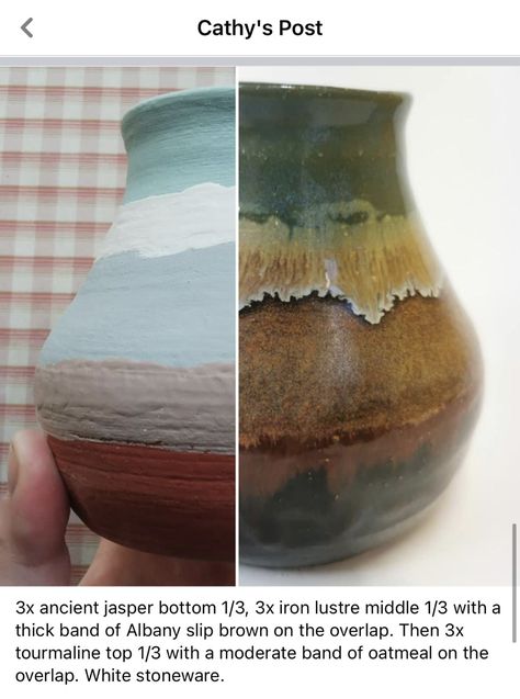 Glaze Color Combinations, Glaze Layering Combinations, Glazing Techniques Pottery, Glaze Techniques Ceramics, Pottery Glaze Ideas Color Combos, Pottery Glazing Techniques, Amaco Glaze Layering, Glazing Pottery, Glaze Layering