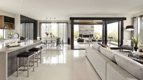 Sorrento Residence by Carlisle Homes Kitchen Interior Design Modern Open Plan, Australia Architecture, Carlisle Homes, Open Floor Plan Kitchen, Open Concept Kitchen And Living Room, Open Kitchen And Living Room, Open Plan Kitchen Living Room, Luxury Food, Cottage Life