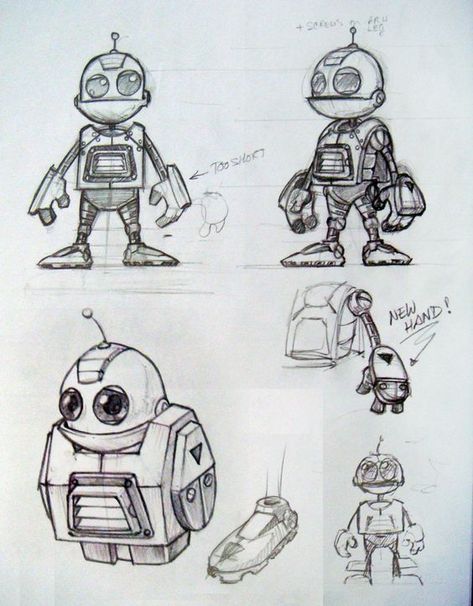 Clank Robot, Ratchet And Clank, Robot Costumes, Robot Cartoon, Industrial Design Sketch, Modelos 3d, Game Concept Art, Robots Concept, Robot Art