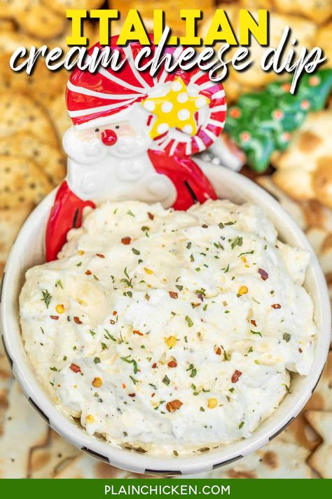 Italian Dip Recipes, Bagel Dip Recipe, Italian Dip, Cream Cheese Bagel, Cream Cheese Spread Recipes, Bagel Dip, Cheese Spread Recipes, Cream Cheese Recipes Dip, Cream Cheese Appetizer